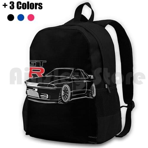 Gtr R32 Skyline Line Graphic Racing Outdoor Hiking Backpack Waterproof Camping Travel Nissian Skyline R32 R33 R34 R35 Gtr V