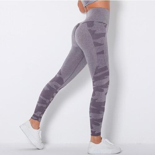 ASHEYWR Camouflage Women Yoga Pants Sport Fitness High Wasit Seamless Training Running Leggings Joggings Gym Cycling Leggings