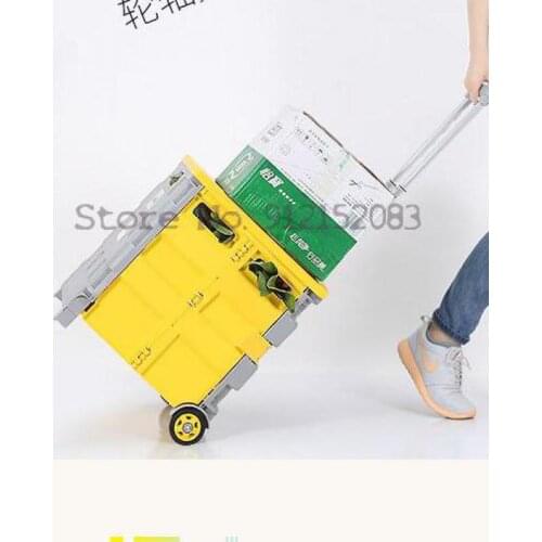 Shopping Cart, Small Cart, Portable Shopping Cart, Household Food Basket, Trolley Cart, Folding Trolley, Mini Cart