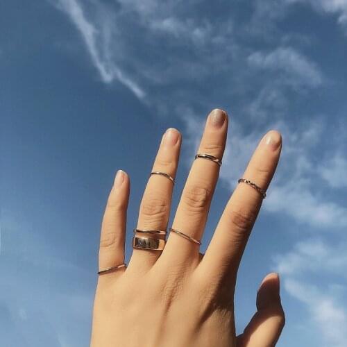 Hiphop Beautiful Women Rings Daily Fashion Wedding Bands