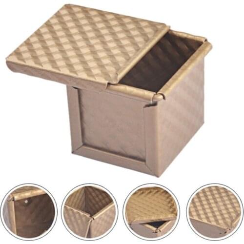 Square Loaf Pan with Lid Toast Mold Bread Pan Pullman Loaf Pan with Cover Non-St 37MF