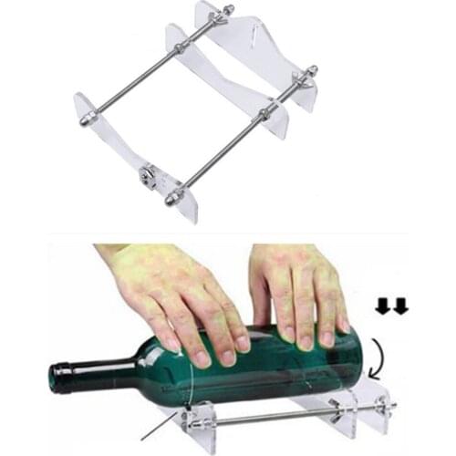 Metal Transparent Glass Bottle Cutter Two Shelf Bars Professional Beer Bottles Cutting DIY Cutter Glass Bottle Household Tools