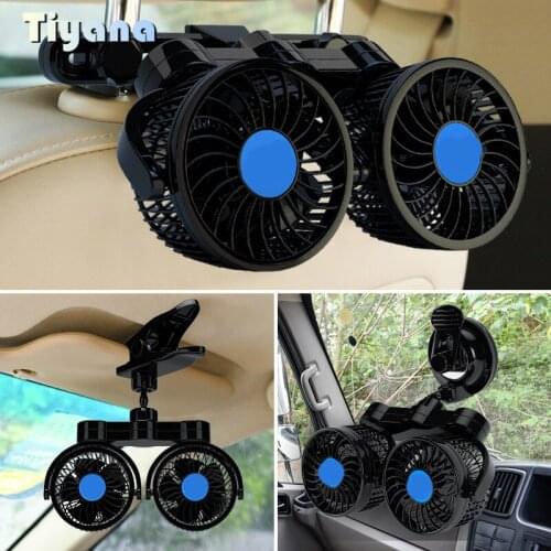 USB Mini Rechargeable Rear Seat Cushion Clip Fan Silent Portable Clip 4000mAh Ultra Quiet Removable Washable Cool Wind Small Fan