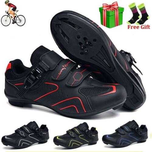 New Road Cycling Shoes Men Breathable Racing Bike Shoes Self-locking Professional Bicycle Sneakers Sports