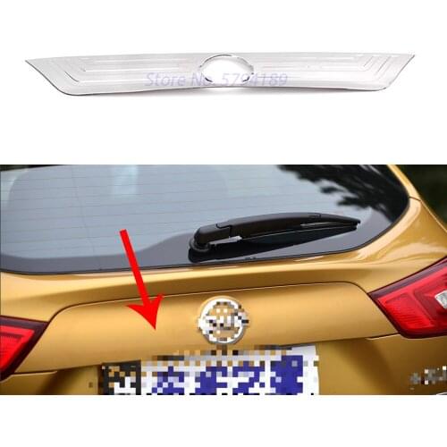 Rear Trunk Lid Cover Trim Tailgate Trim Hatch Sticker For Nissan Qashqai J11 2016 2017 Chrome Exterior Accessories