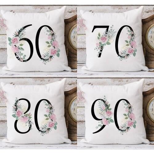 Grandma Birthday Pillowcase Personalized cushion cover for Grandma from Grandchildren Customized Mothers Day Gift for Grandma