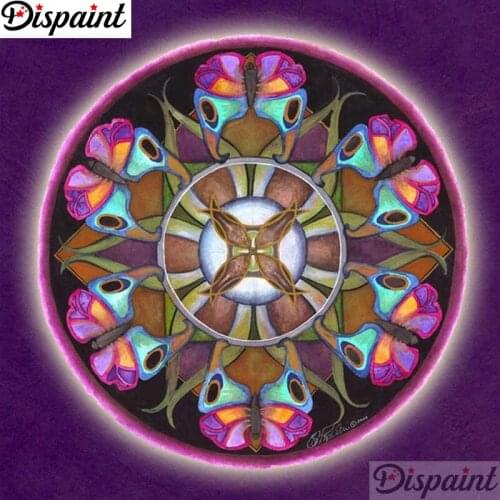 Dispaint Full Square/Round Drill 5D DIY Diamond Painting "Mandala scenery" Embroidery Cross Stitch 3D Home Decor Gift A12142