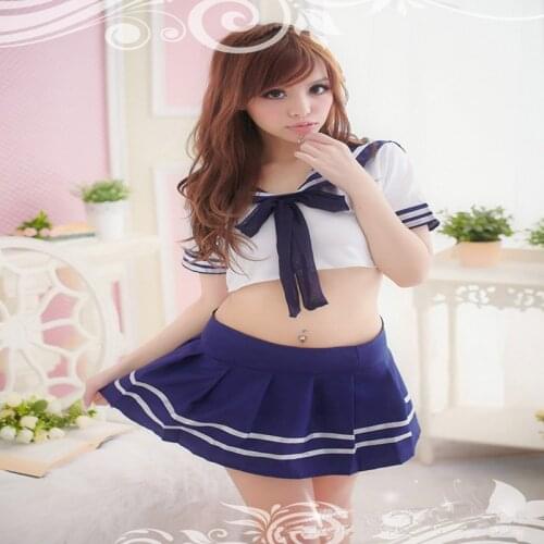New Arrival Japan Style Women Students Two Piece Role Play Dress Sexy Lady Lingerie Hot Halloween Cosplay Costume In Stock GY006