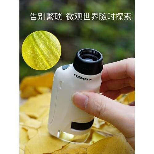 Portable Darwin Science Microscope Science Toys Experiment Equipment for Primary Pocket mini microscope Childrens Gifts