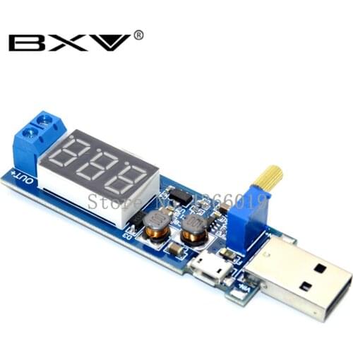 Boost Buck Converter USB Step UP / Down Power Supply Module DC-DC 5V to 3.3V / 12V Adjustable Out DC 1.2V-24V