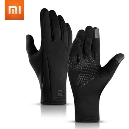 Xiaomi Sports Waterproof Gloves Men Women Winter Outdoor Riding Touch Screen Warm Gloves Velvet Ski Mountaineering Glove 2020