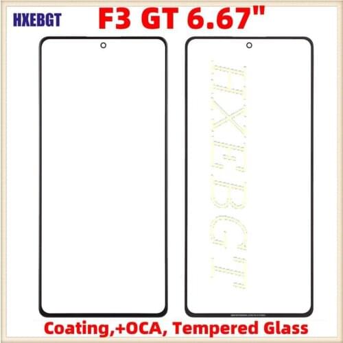 LCD Screen Outer Glass Lens For Xiaomi Poco F3 GT 6.67'' Front Panel Temered Glass Lens Tempered Glass Cover Lens Parts