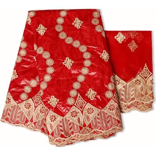 Embroidered Austria Cotton Fabric 2021 Dubai Jacquard Fabrics Bazin Riche African Sewing Materials Mesh Textile 5+2 yards/lot