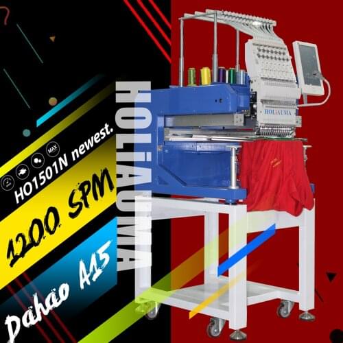 Holiauma Design Software free 1 Head 15 Color Embroidery Machine Happy type Cap Flat Sequin Embroidery Machine