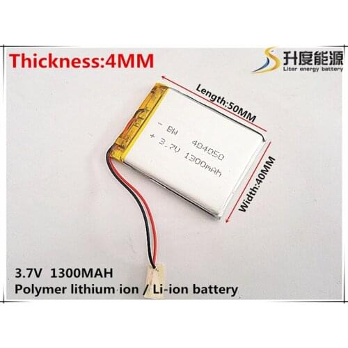 1pcs [SD] 3.7V,1300mAH,[404050] Polymer lithium ion / Li-ion battery for TOY,POWER BANK,GPS,mp3,mp4,cell phone,speaker