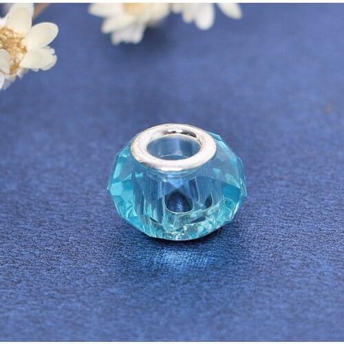 10pcs/lot 9x14mm Faceted Handmade Lampwork Beads for Bracelets Jewelry Making Multi Color Big Hole Round Crystal Loose Beads DIY