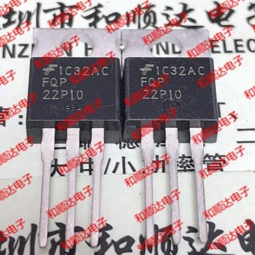 10pcs/lot FQP22P10 New Spot TO-220 -100V -22A