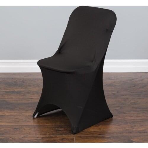 100Pcs Black Arch Stretch Indoor Chair Cover For Wedding/Party Universal Banquet Hotel Decoration Free Shipping