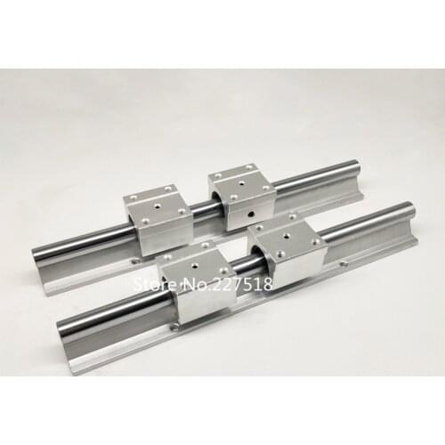 12mm linear rail SBR12 800mm 2 pcs and 4 pcs SBR12UU linear bearing blocks for cnc parts 12mm linear guide