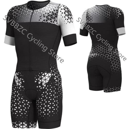 2019Cool Mens Short Sleeve Jumpsuit Triathlon Suit Ropa Ciclismo set Maillot Quick Dry Cycling Jerseys kit Cycling Skinsuit set