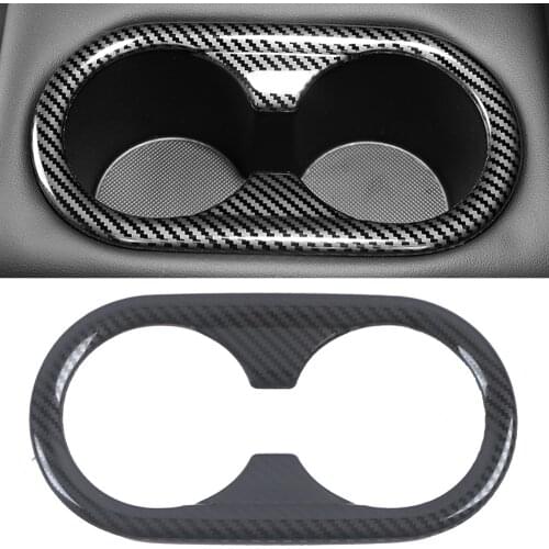 Car Accessories for Kia K5 Optima 2020 2021 Stainless Steel Interior Rear Water Cup Holder Cover Trim 1pc