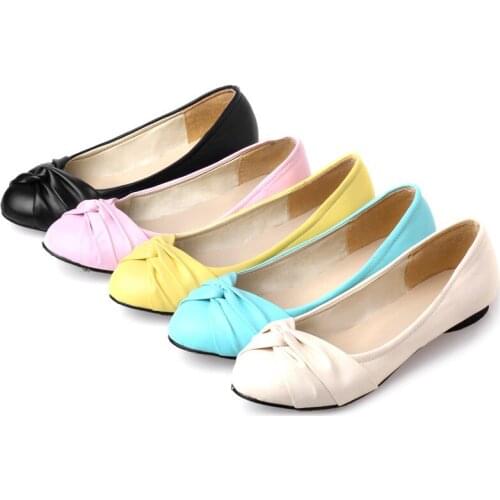 Brand Designer Flats Shoes Women Casual Ballerina Flat Shoes Elegant Spring Round Toe Loafers Dress Ballet Flats Zapatos Mujer