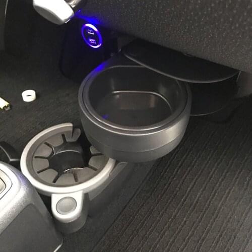 For Mercedes Smart 451 Fortwo 2009-2014 Car Interior Storage Box Container Refit Organizer Ashtray Change to Storage Replacement