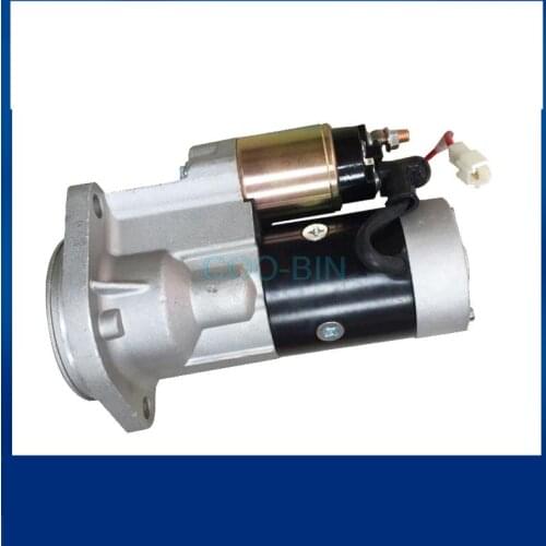 For YANMAR 4TNV94 Excavator harvester engineering vehicle start motor engine Yanmar 9 tooth starter Excavator accessories