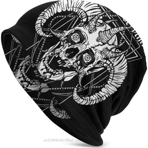 FACEBONES Make Everything Bonnet Homme Knitting Hat Heavy Metal 1960s Punk Rock Music Skullies Beanies Caps For Men Women