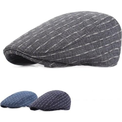 Black Grey Golf Caps for Mens Winter Newsboy Hats Vintage Herringbone Peaky Blinders Hat Berets Gatsby Flat Hat Warm Unisex Cap