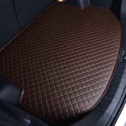 Leather Car trunk mat cargo carpet for Skoda Octavia Fabia Rapid Karoq Kodiaq Superb cargo liner
