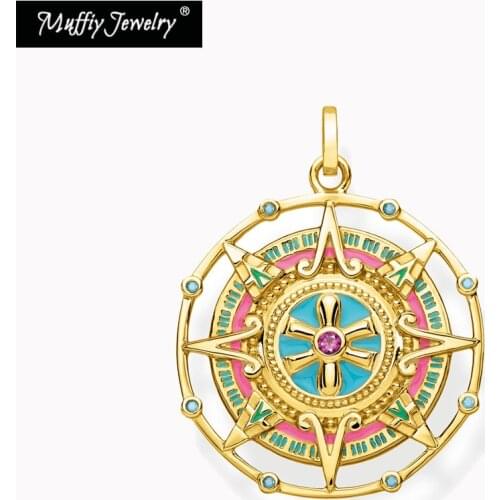 Pendant Magic Aztec Amulet 925 Sterling Silver Golen Color Fit Necklace 2021 Brand New Women Jewelry Ethnic Pure Powerful Gift