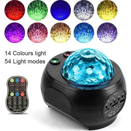 Galaxy Star Projector Lamp Childrens Night Light Colorful LED Star Sky Projector Blueteeth USB Music Player Galaxy Light Gifts