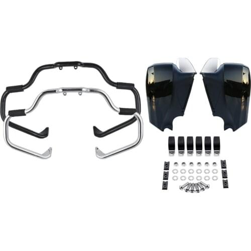 Motorcycle Mustache Engine Guard Bar Lower Fairing Kit For Indian Chieftain Classic Vintage 2014-2020 Dark Horse Limited