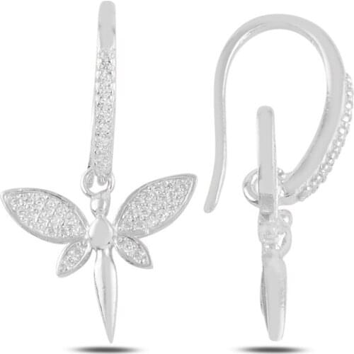 Silver 925 Set Fairy Zircon Stone Earrings