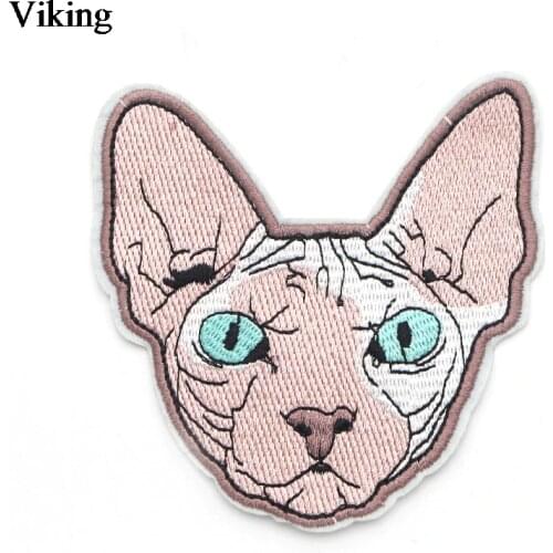 Cartoon Cat Embroidered Patches Cartoon Iron On Patch Stickers Diy Sewing Fabric Patches Chothing Applique for Women Men G0069