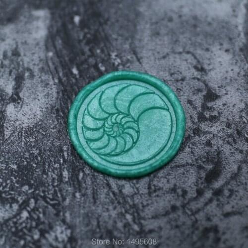 Nautilus Spiral Wax Seal Stamp/beach wedding invitation Seal/nautilus Wax Stamp gift set
