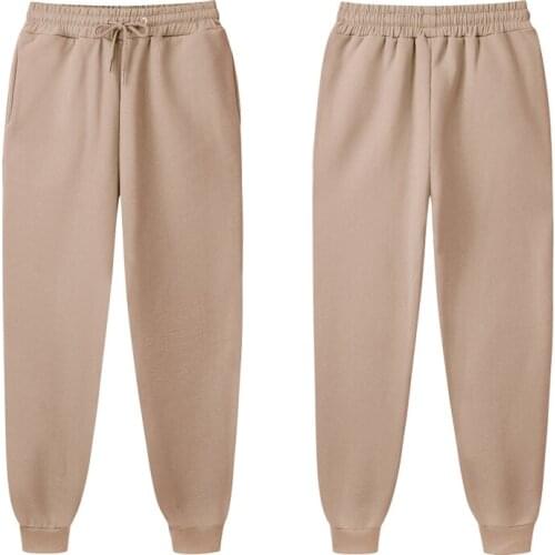 2021Spring Autumn New Ms. Joggers Brand Woman Trousers Multiple Colour Solid Color Casual Pants Jogger Unisex Sweatpants