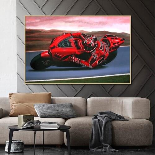 Motorcycle Poster Canvas Paintings Wall Art Modern Murals Home Decor Posters and Print Picture for Room Bedroom Decoration