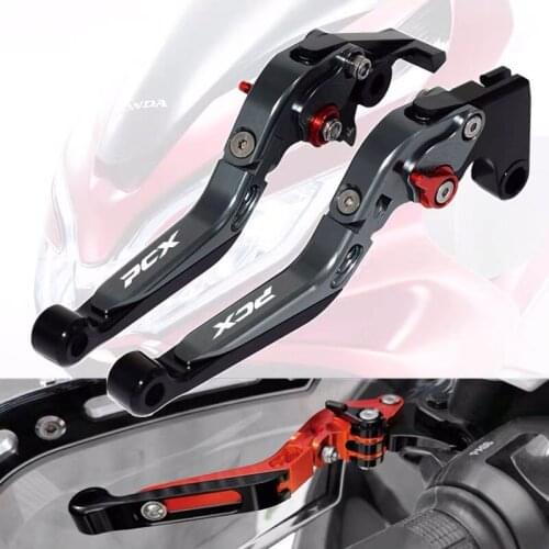 For HONDA pcx 125 150 PCX125 PCX150 Motorcycle Accessories CNC Adjustable Foldable Extendable Scooter handle brake Clutch lever
