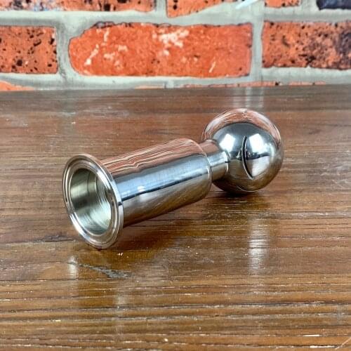 SS304 Tri Clamp 1.5in. (50.5mm) Tank Rotating CIP Spray Ball Tri Clover Compatible Cleaning Ball