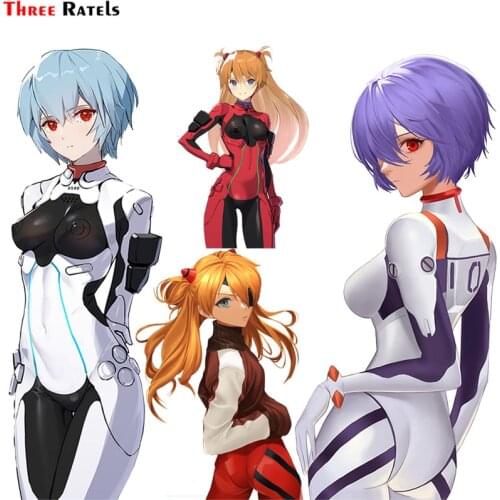 Three Ratels F339 Ass Ayanami Souryuu Asuka Langley Bodysuit Waterproof Skateboard Luggage Guitar Laptop Decal Car Sticker