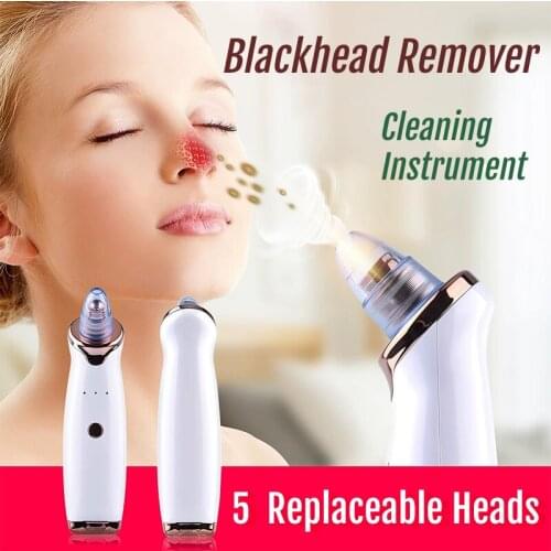 Vacuum Blackhead Remover Nose Pore Cleaner Electric Face Acne Black Dots Pimple Remover Beauty Facial Cleaning Skin Care Tools