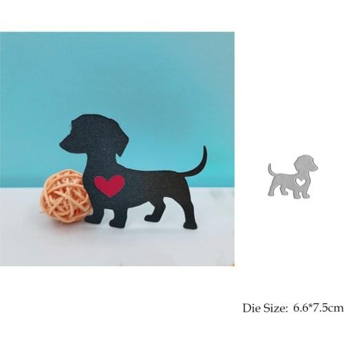 Dog Die Cutting Dies Animal Scrapbooking Album Card Decor Paper Embossing Folder DIY Template Art And Crafts