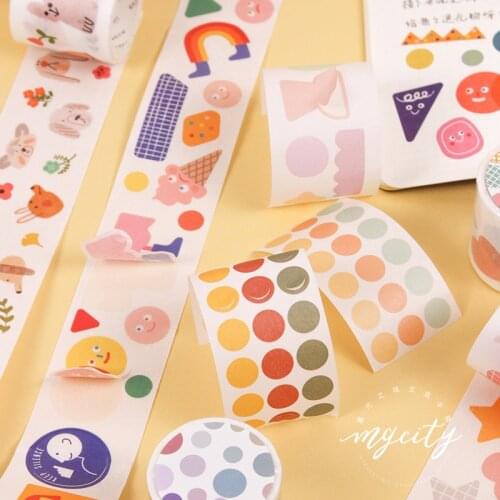 1roll Kawaii Interesting Cartoon Masking Tapes Washi Tape DIY Decoration Cute Stationery