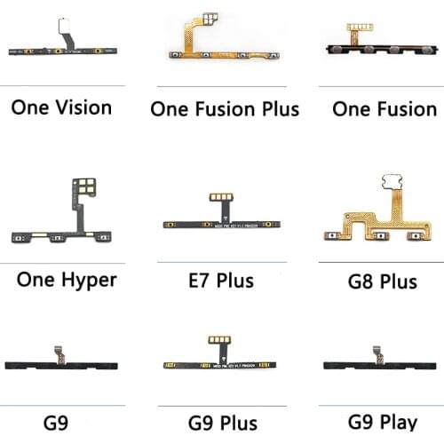 10PCS Power On Off Volume Side Key Button Flex Cable For Moto G50 G8 G9 E7 Plus Power One Fusion Plus Vision Hyper Macro G30