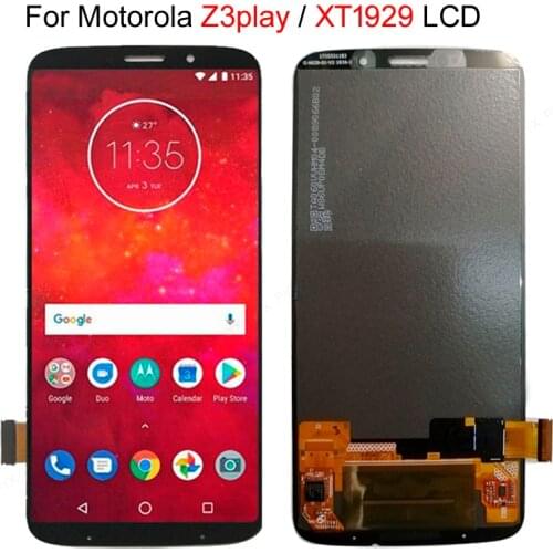 100% Tested LCD Screen For Moto Z3 Play LCD Z3 Play Display For Moto Z3 Play XT1929 Display LCD Screen Touch Digitizer Assembly
