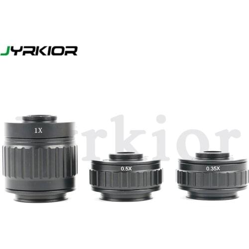 1X 0.35X 0.5X C mount Lens Adapter Focus Adjustable Camera Installation C Mount Adapter For New Trinocular Stereo microscope