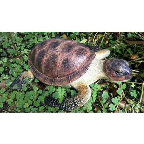 Large sea turtle pieces simulation Marine animal crafts aquarium fish tank pool large rockery decorative Home decoration crafts