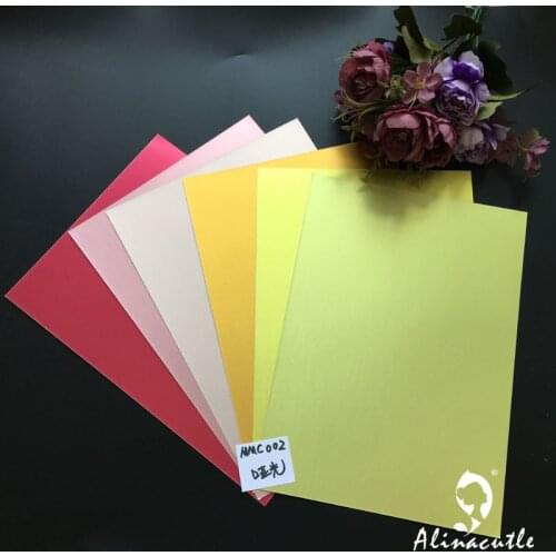 6colors x 2 sheets Citrus Stain Foil Paper Card A4 250gsm Paper DIY Scrapbooking paper pack craft Background paper Alinacraft